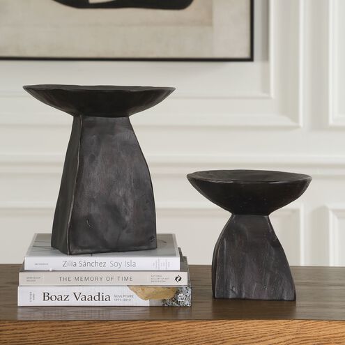 Shadow 11 X 10.5 inch Pedestal Bowls, Set of 2