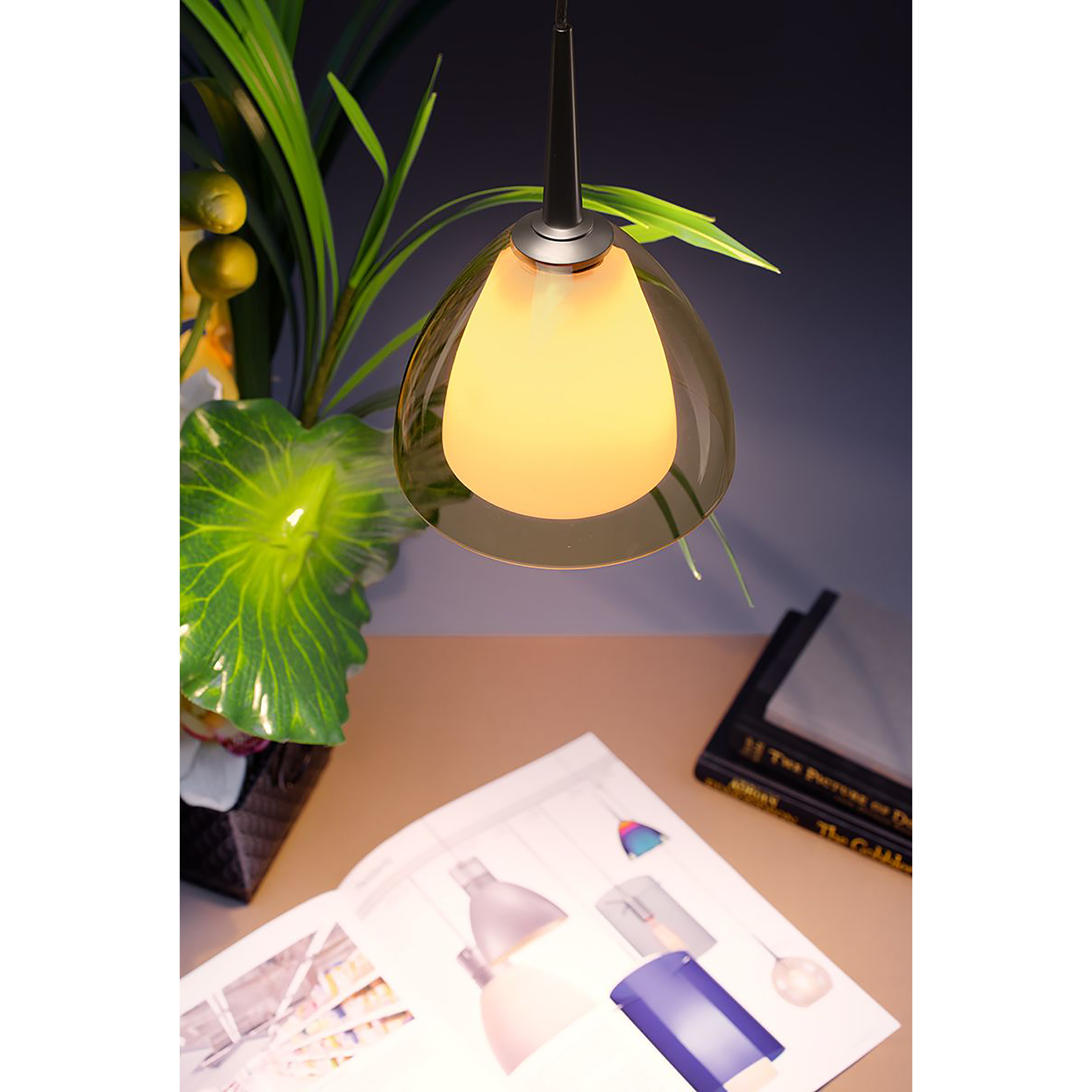 Bruck Lighting 223729ch MP LED Pendant Rainbow Chrome