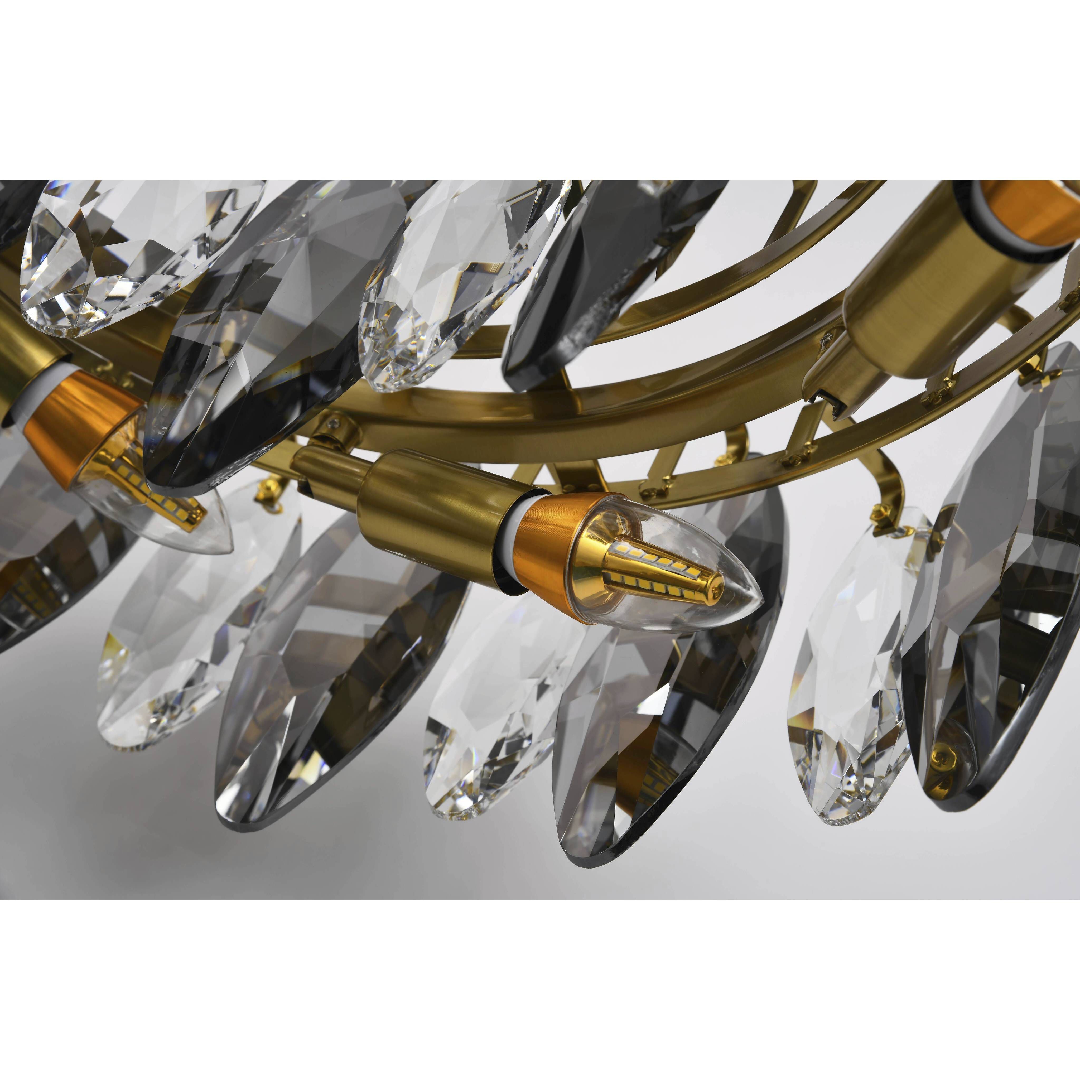 Canada 11 Light 23.6 inch Brass Chandelier Ceiling Light