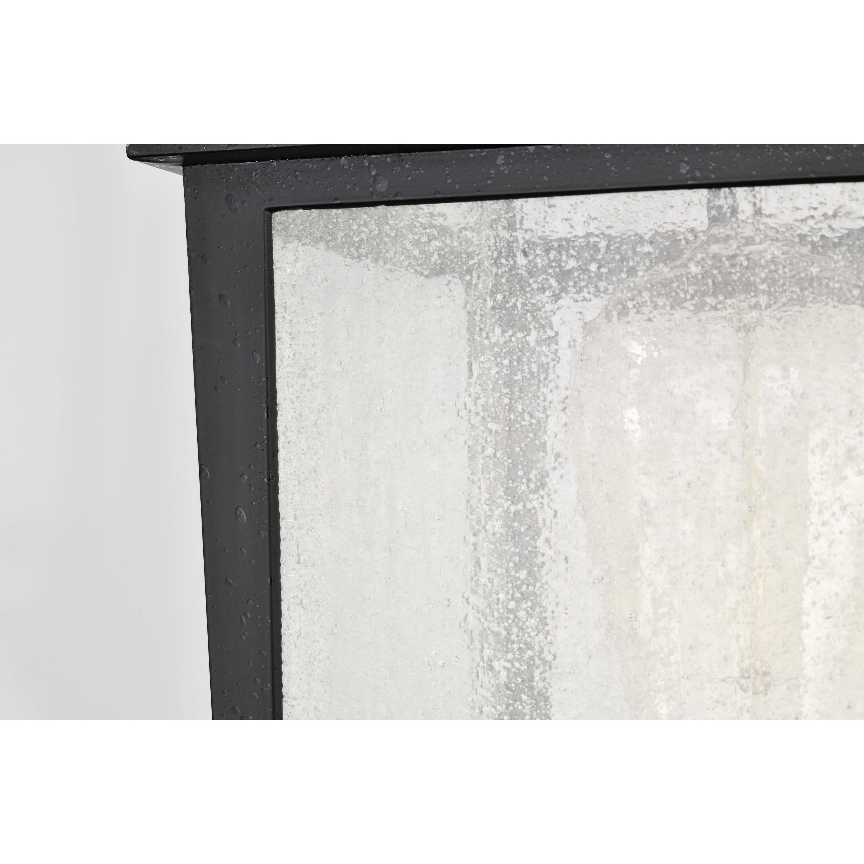 Cove Neck 16 inch Textured Black Post Lantern, Large