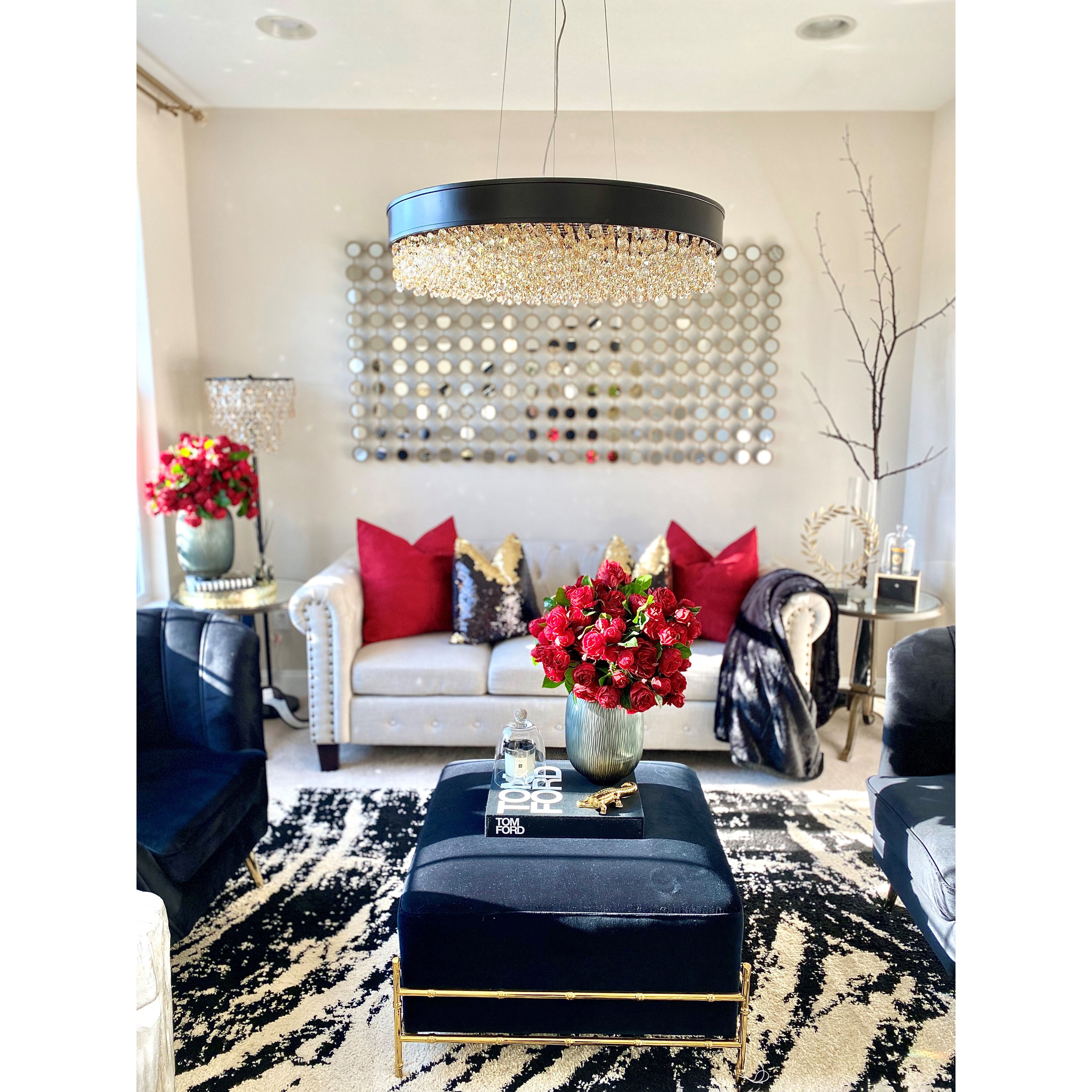 Mystic Single Pendant Ceiling Light in Bronze, Scotch Crystal