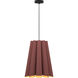 Olivia 28.3 inch Violet Pendant Ceiling Light in Violet/Ash, WEP Collection