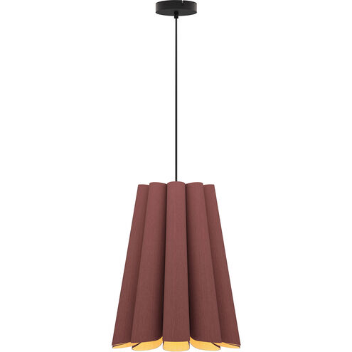 Olivia 28.3 inch Violet Pendant Ceiling Light in Violet/Ash, WEP Collection
