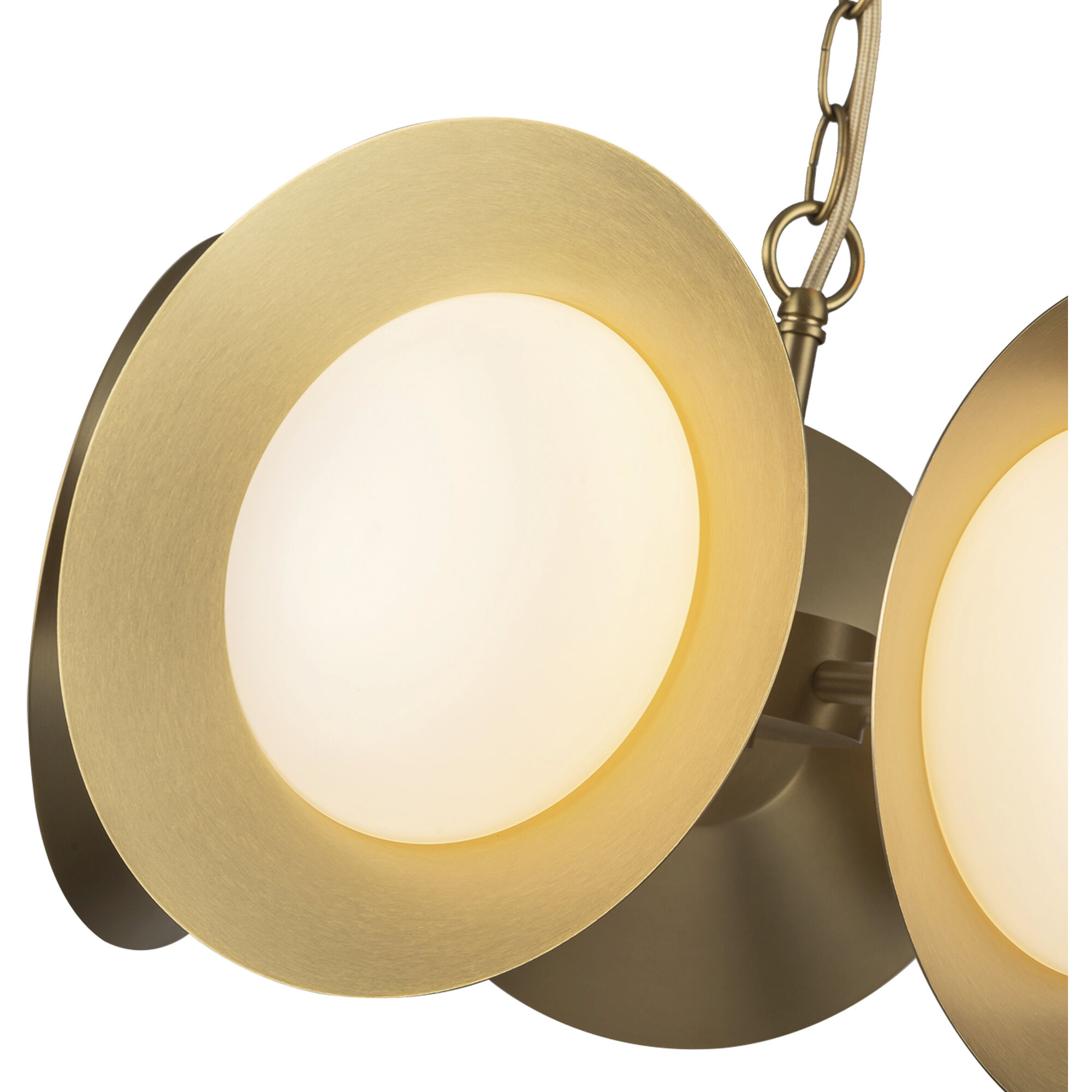 Cleo LED 16 inch Brushed Gold Chandelier Ceiling Light