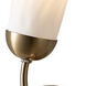Crest Wall Sconce Wall Light in Winter Brass
