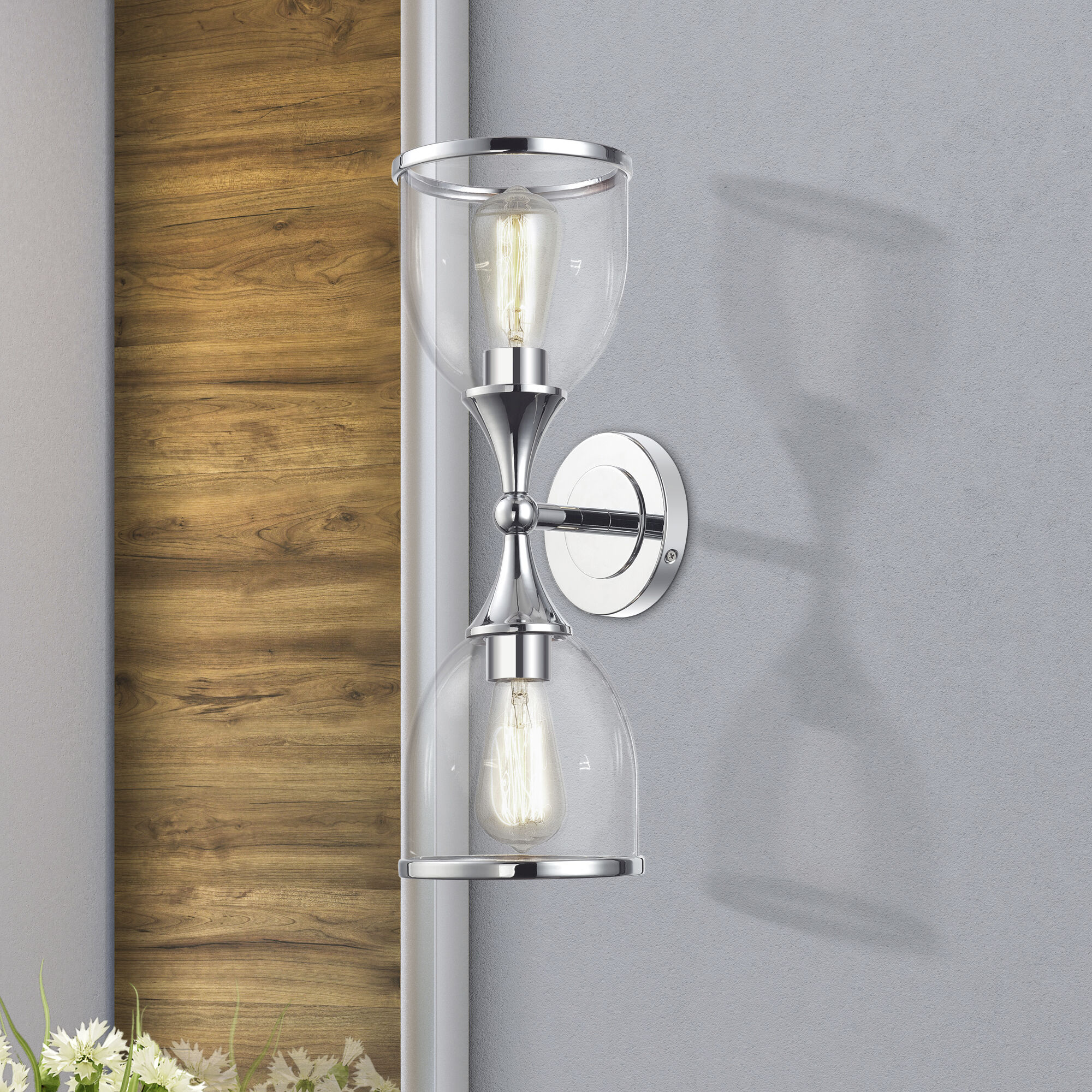 Ashridge 2 Light 6.5 inch Polished Chrome Vanity Wall Sconce Wall Light