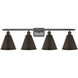 Ballston Cone 4 Light 38 inch Oil Rubbed Bronze Bath Vanity Light Wall Light