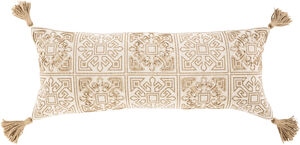 Parisa 30 X 12 inch Beige Pillow Kit, Lumbar