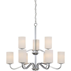 Willow 9 Light 32 inch Polished Nickel Chandelier Ceiling Light