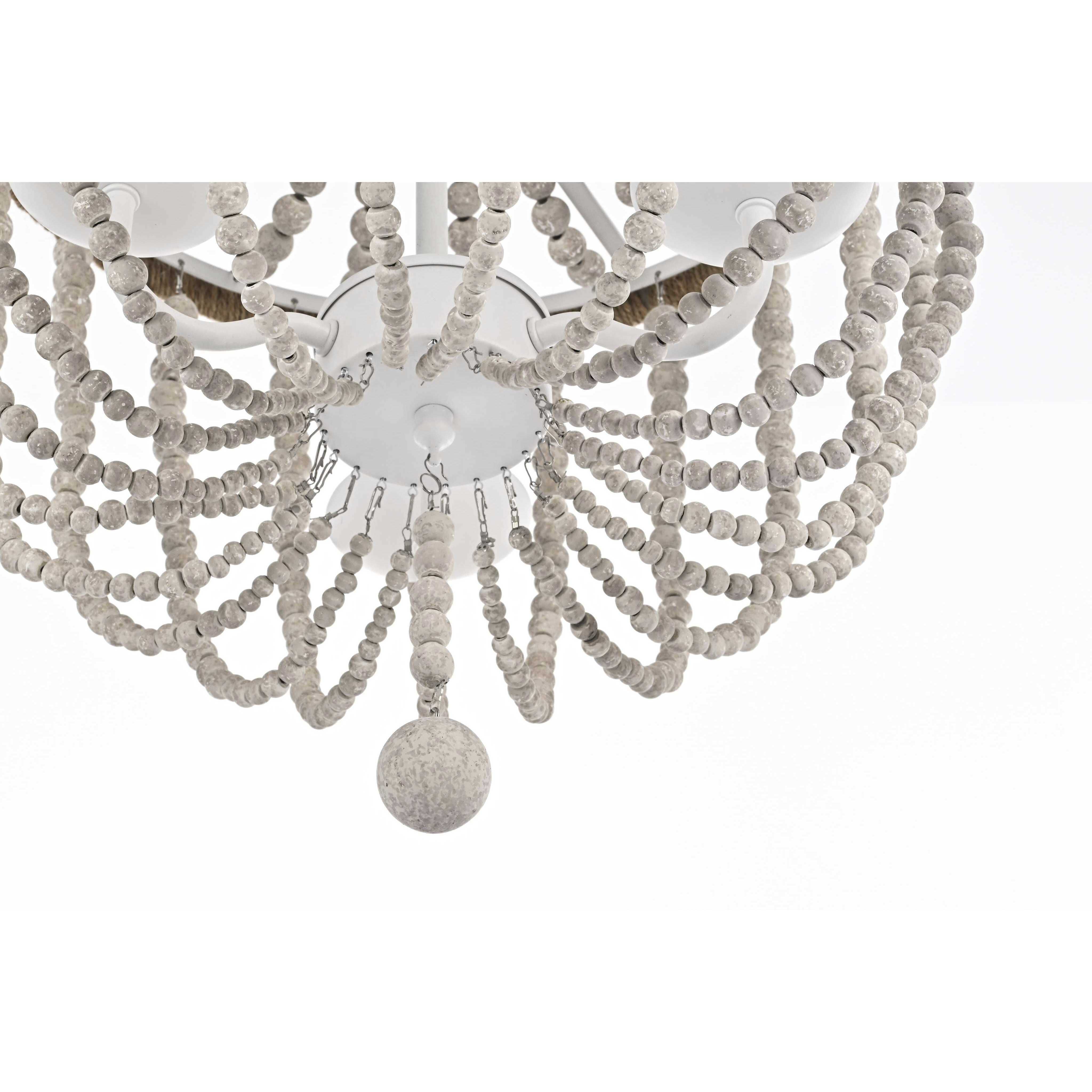 Jolie 3 Light 16 inch Antique White Pendant Ceiling Light