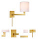 Allston 16 inch 100 watt Satin Brass Swing Arm Wall Sconce Wall Light