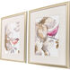 Bird Chatter Pink and Multi and Gray and White Framed Art, Propac