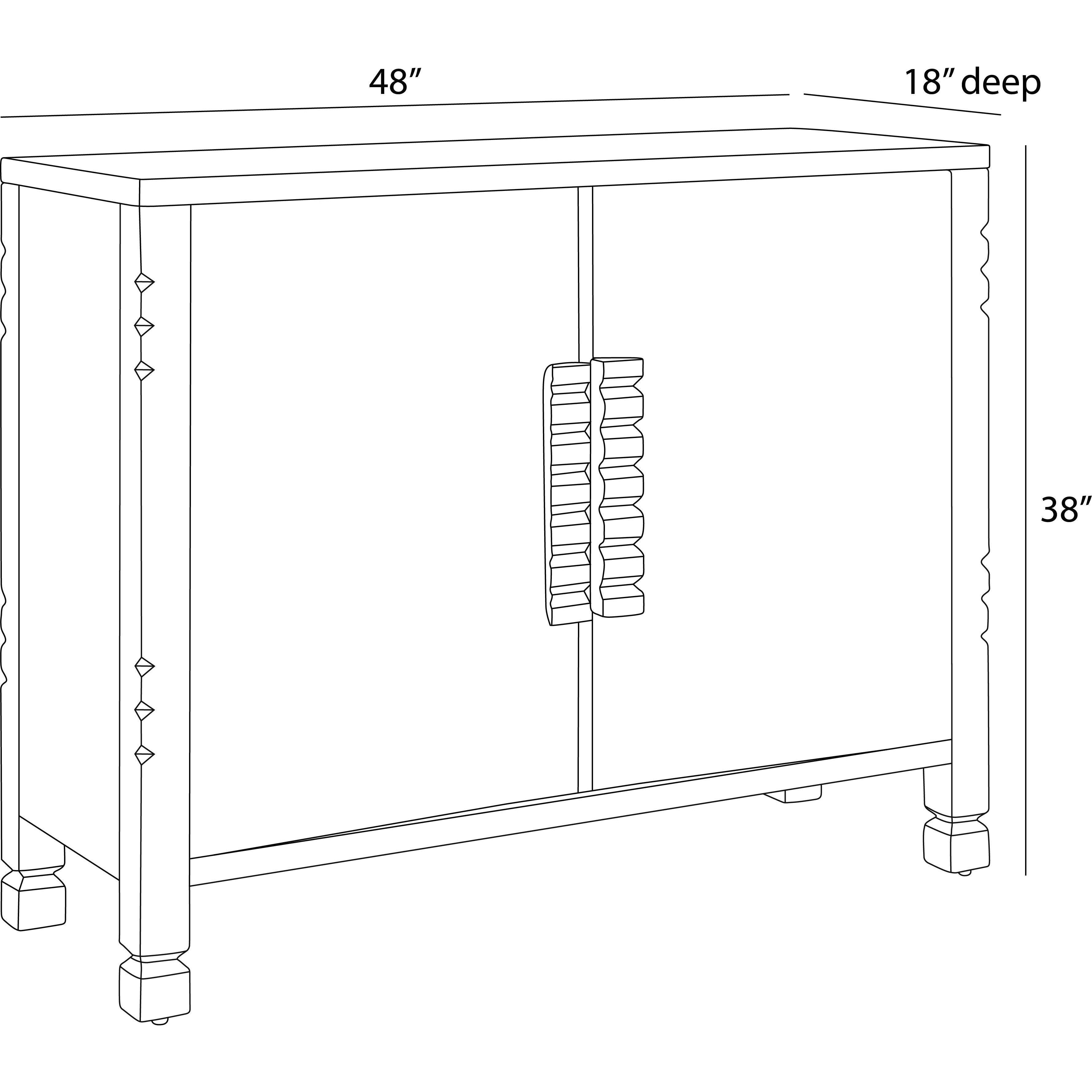 Jericho Black and Ebony Cabinet