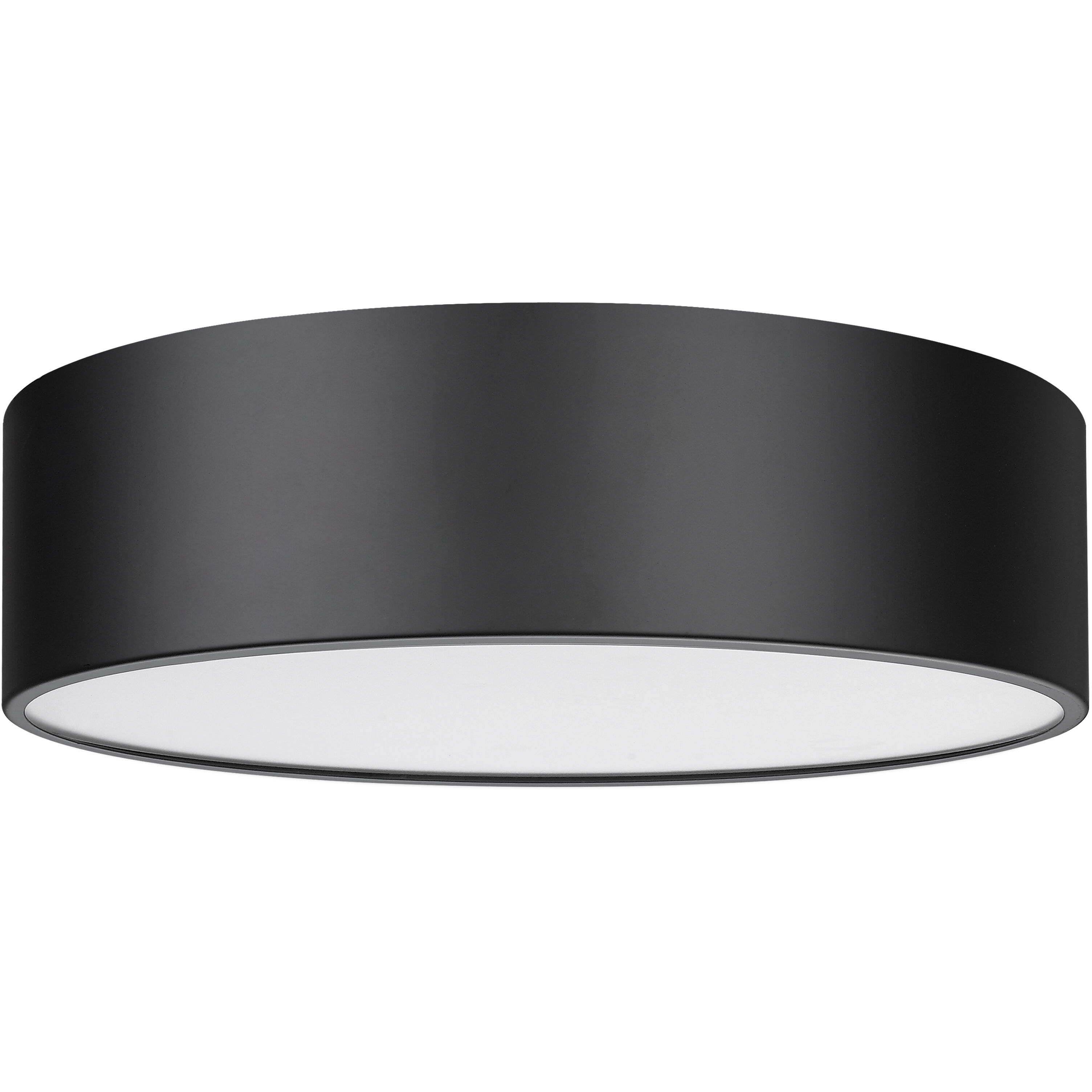 Harley 4 Light 20 inch Matte Black Flush Mount Ceiling Light