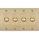 4G 100-120 Brass Dimmer Switch, LED