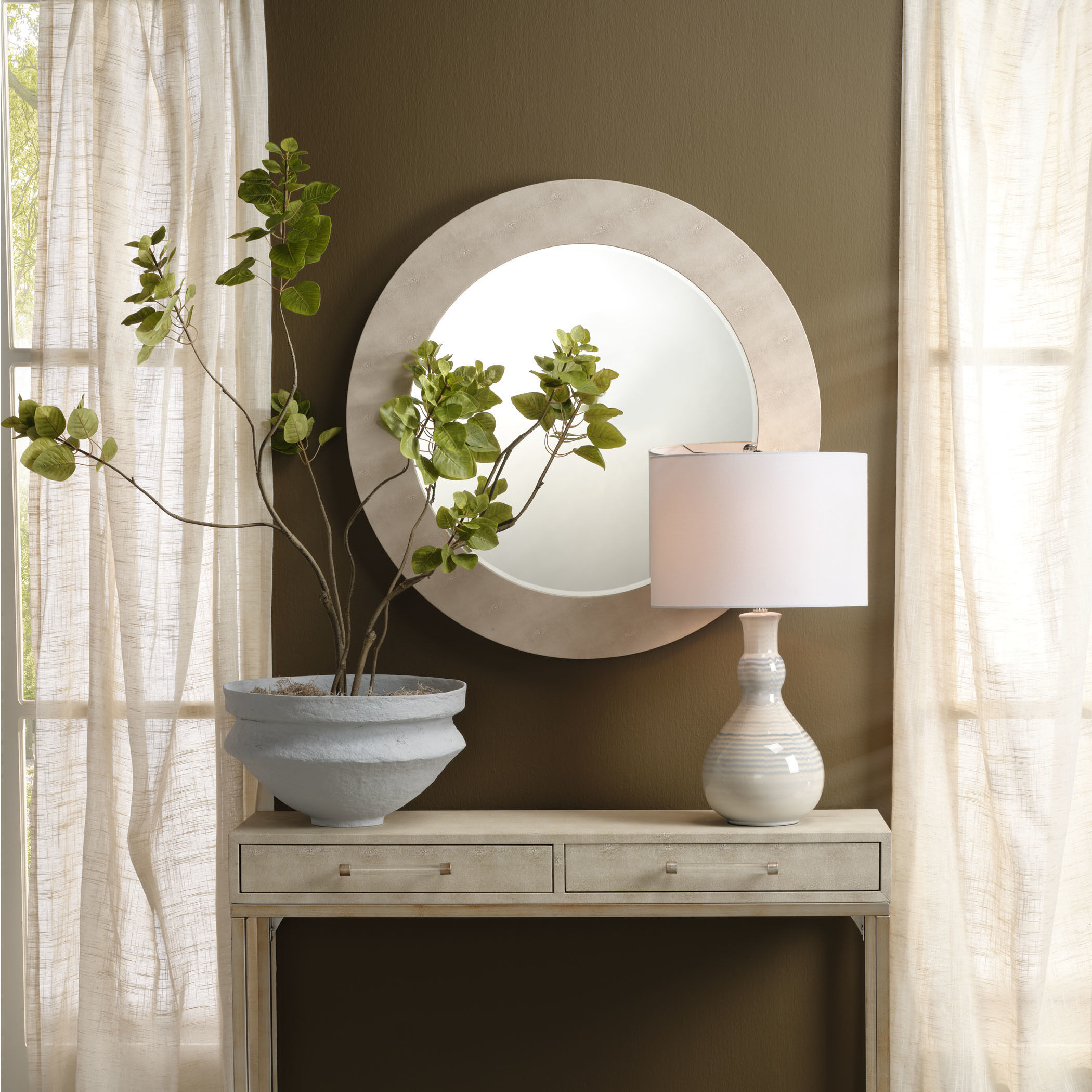 Landscape 19.75 X 11.75 inch Bowl in Blue, Large