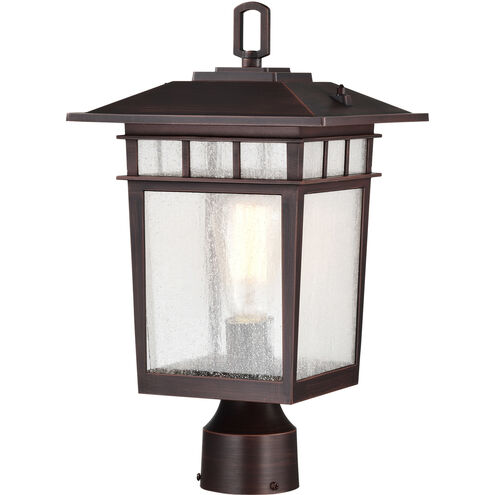 Cove Neck 16 inch Rustic Bronze Post Lantern, Large