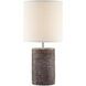 Dustin 18 inch 60.00 watt Dark Brown Table Lamp Portable Light
