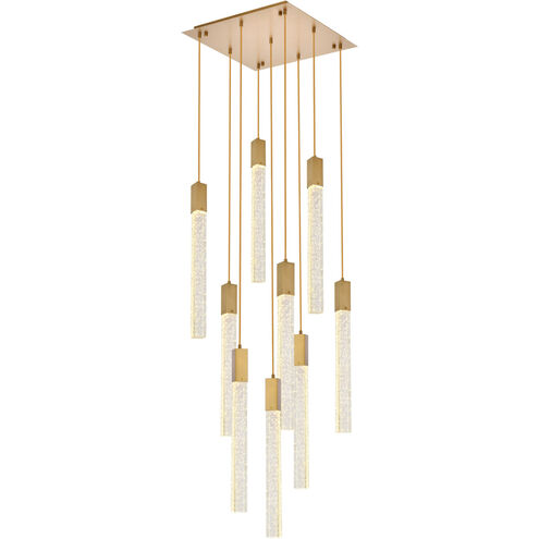 Weston 9 Light 20 inch Satin Gold Pendant Ceiling Light