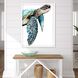 Animals Collection Turquoise Framed Art