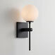 Coretta 1 Light 6 inch Matte Black Indoor Wall Sconce Wall Light