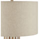 Tia 31 inch 150 watt White and Natural Table Lamp Portable Light