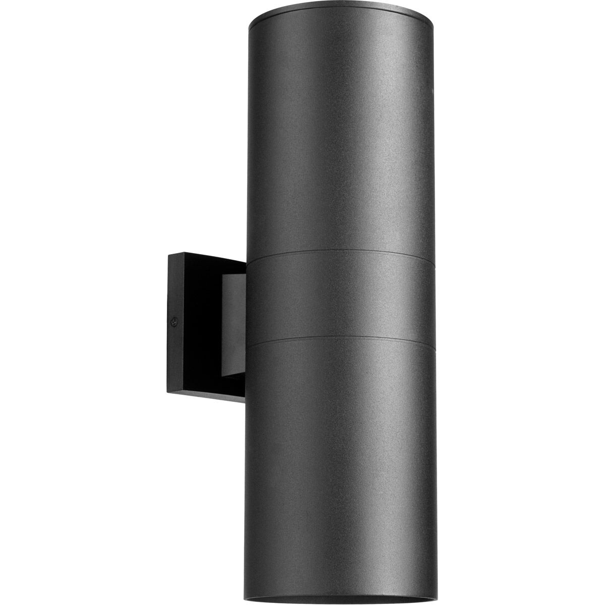 Cylinder 2 Light 17.25 inch Noir Outdoor Wall Lantern