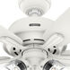 Dondra 60 inch Matte White with Light Oak/Fresh White Blades Ceiling Fan