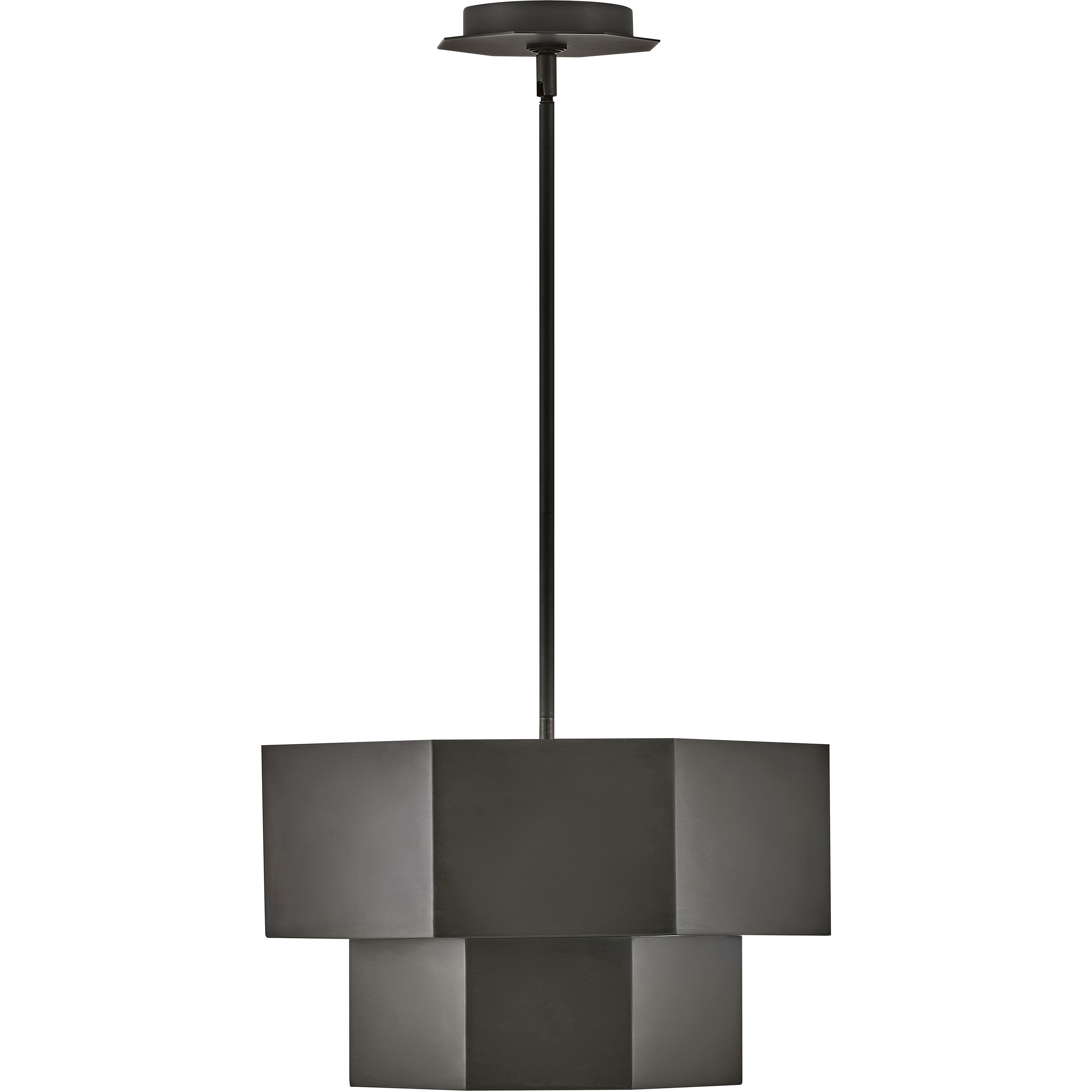 Facet 5 Light 16.5 inch Black Oxide Pendant Ceiling Light