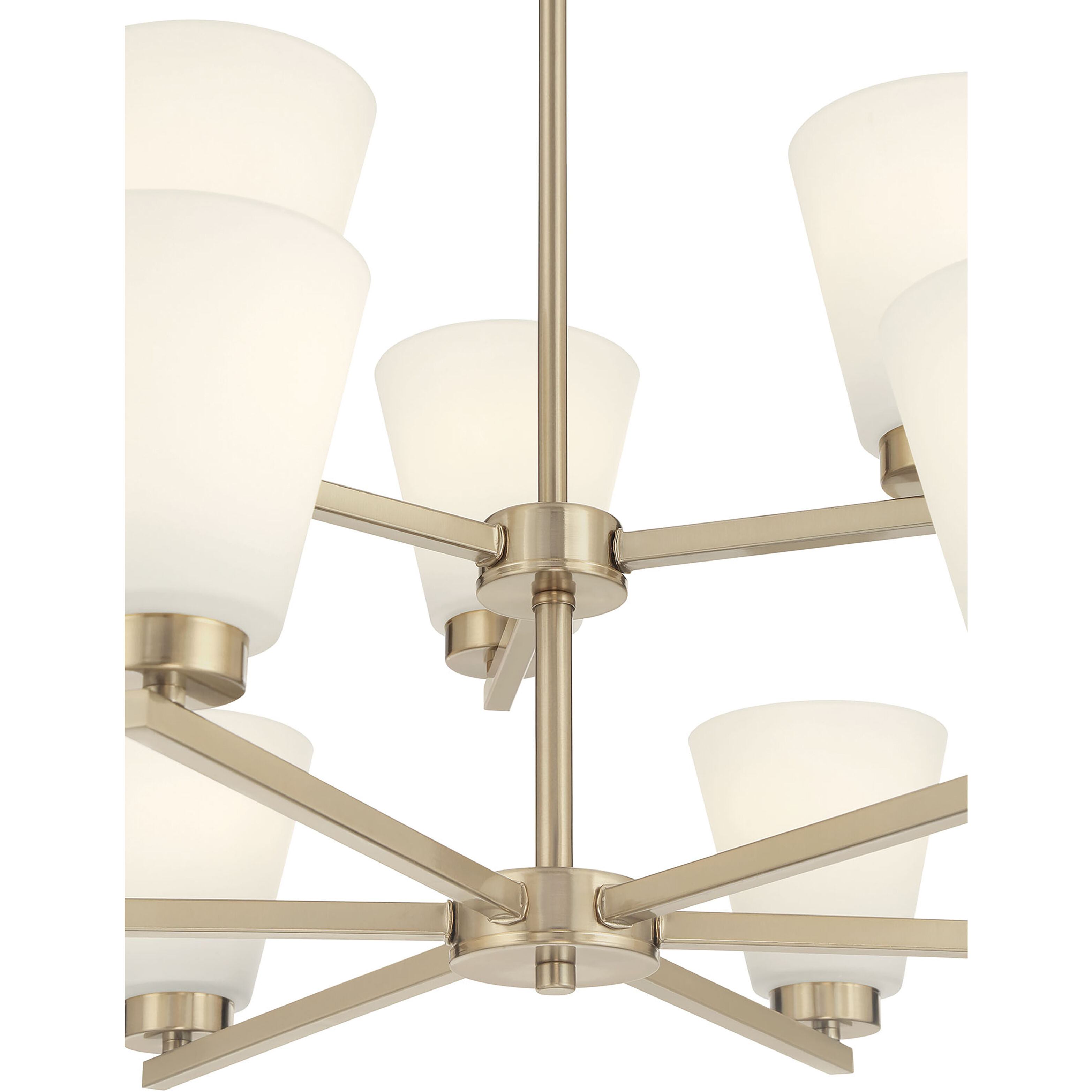 Strayhan 9 Light 28.5 inch Modern Gold Chandelier Ceiling Light