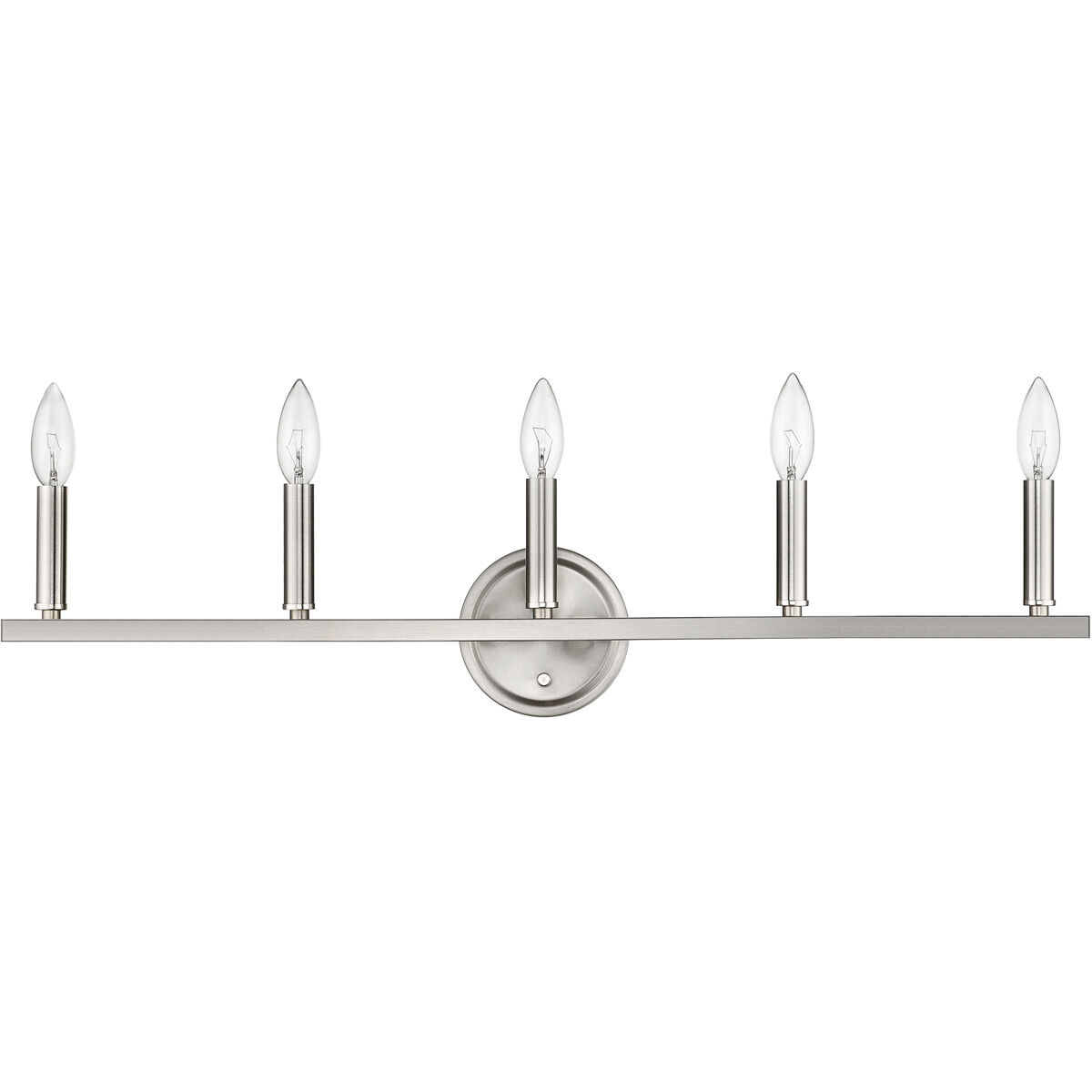 Sawyer 5 Light 32 inch Satin Nickel Vanity Light Wall Light