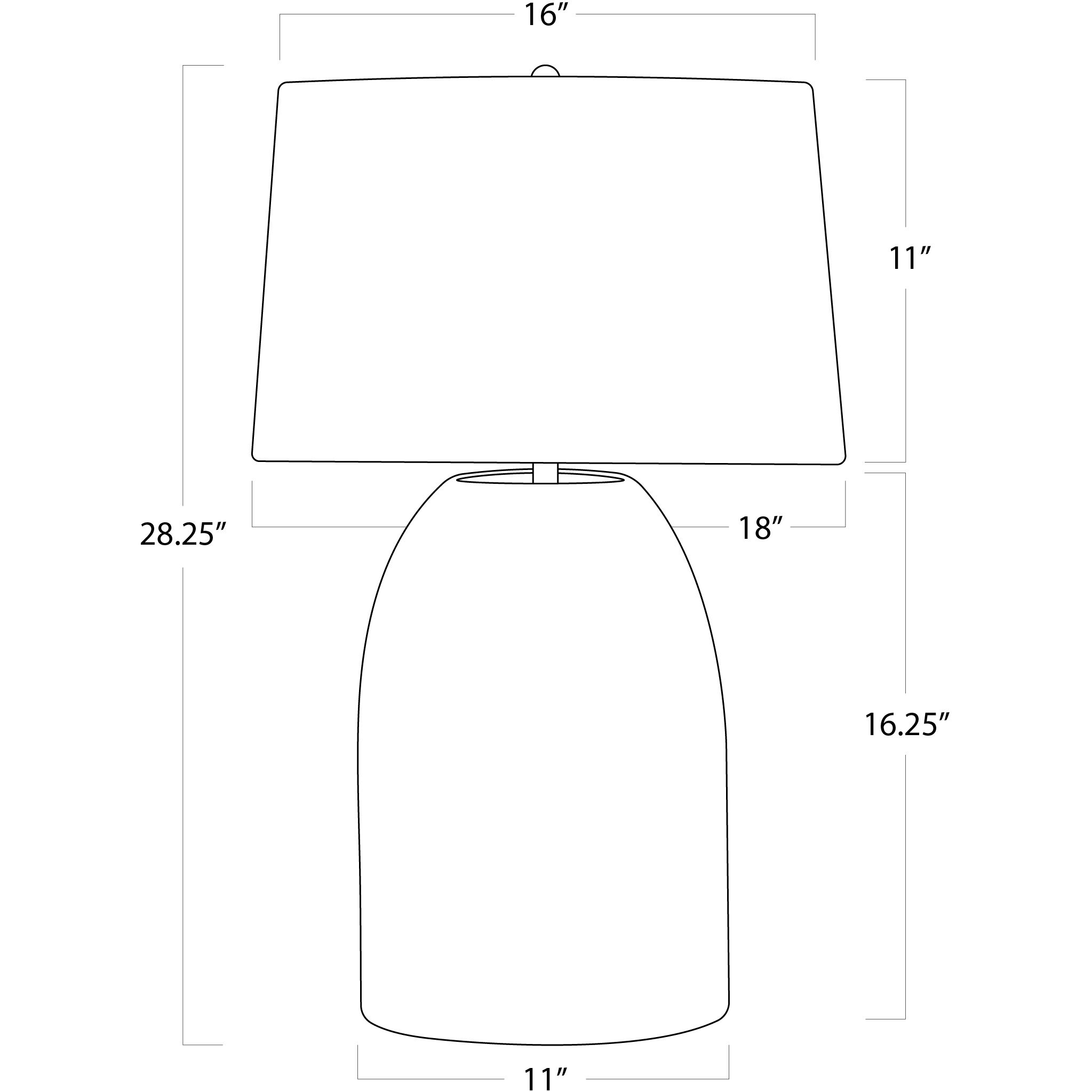 Monica 28.25 inch 150.00 watt Natural Table Lamp Portable Light