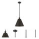 Ballston Cone 1 Light 12 inch Oil Rubbed Bronze Pendant Ceiling Light