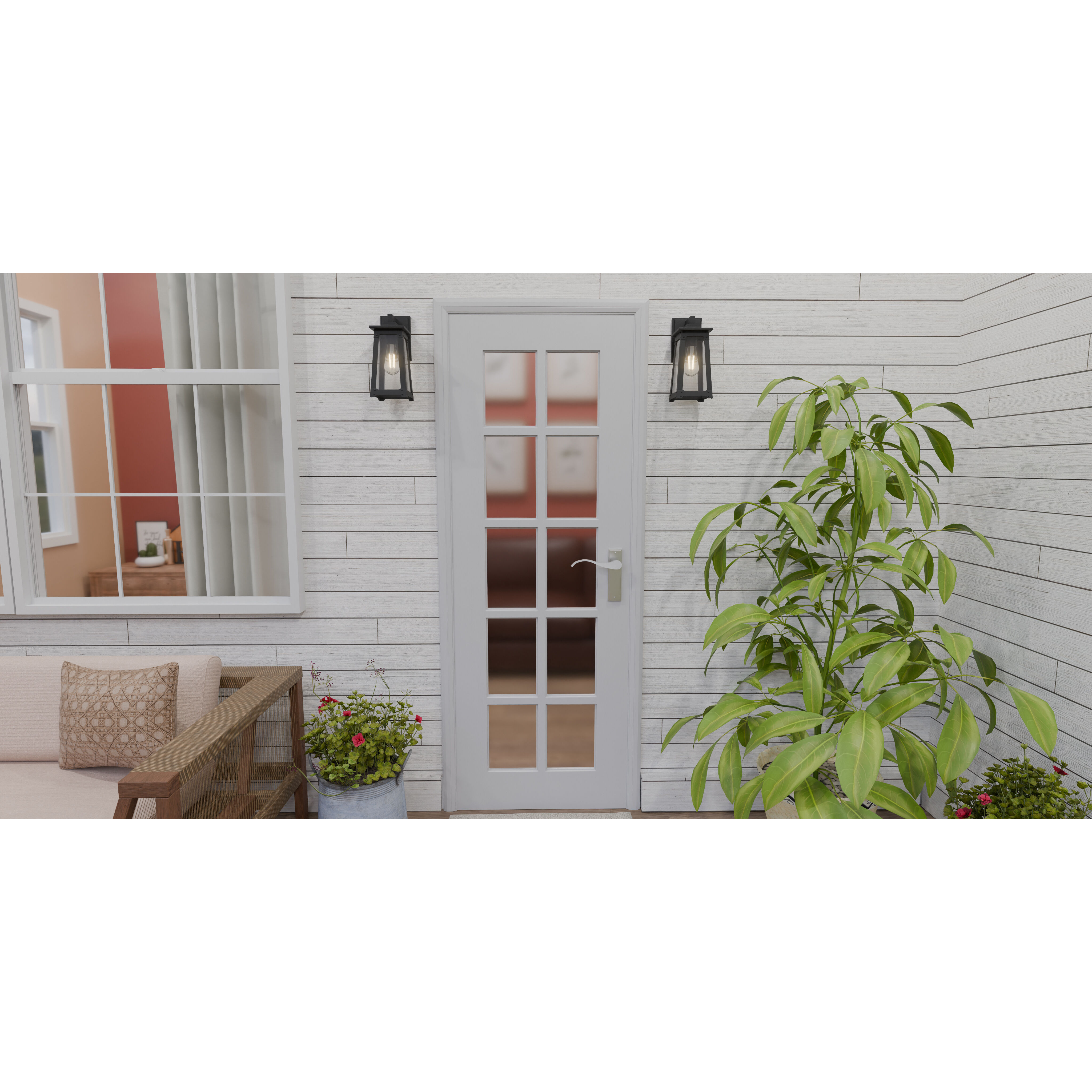 Drescher 1 Light 5.25 inch Matte Black Outdoor Lantern, Small