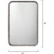 Principle 36 X 24 inch Gold Leaf Vanity Mirror