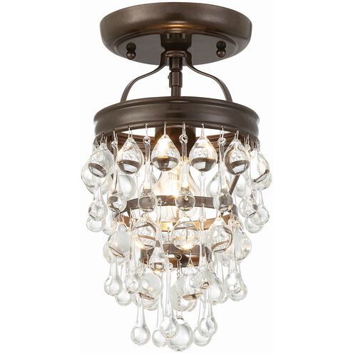 Calypso 1 Light 7.25 inch Vibrant Bronze Semi Flush Ceiling Light