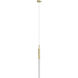 Main St. LED 5 inch Brushed Brass Pendant Ceiling Light