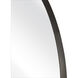 Beni 24 X 24 inch Black Wall Mirror, Small