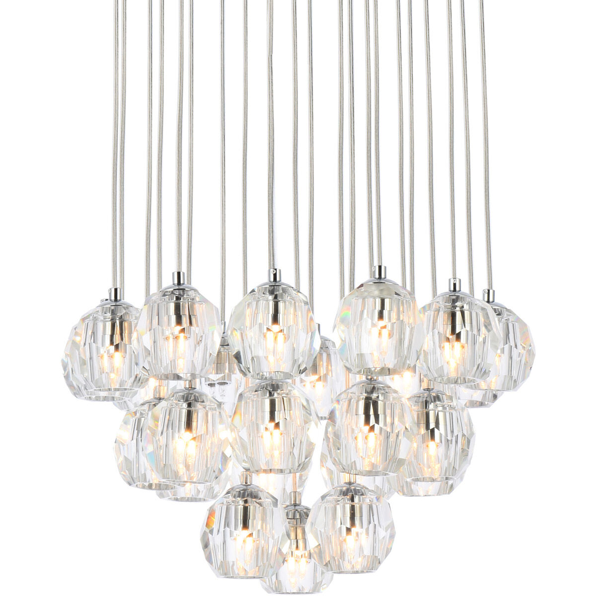 Eren 24 Light 19 inch Chrome Pendant Ceiling Light
