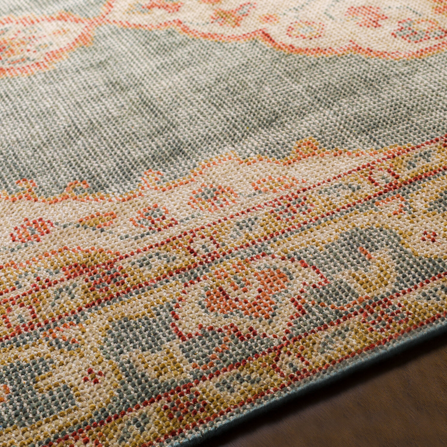 Zahra 102 X 66 inch Dusty Sage Rug in 6 X 9, Rectangle