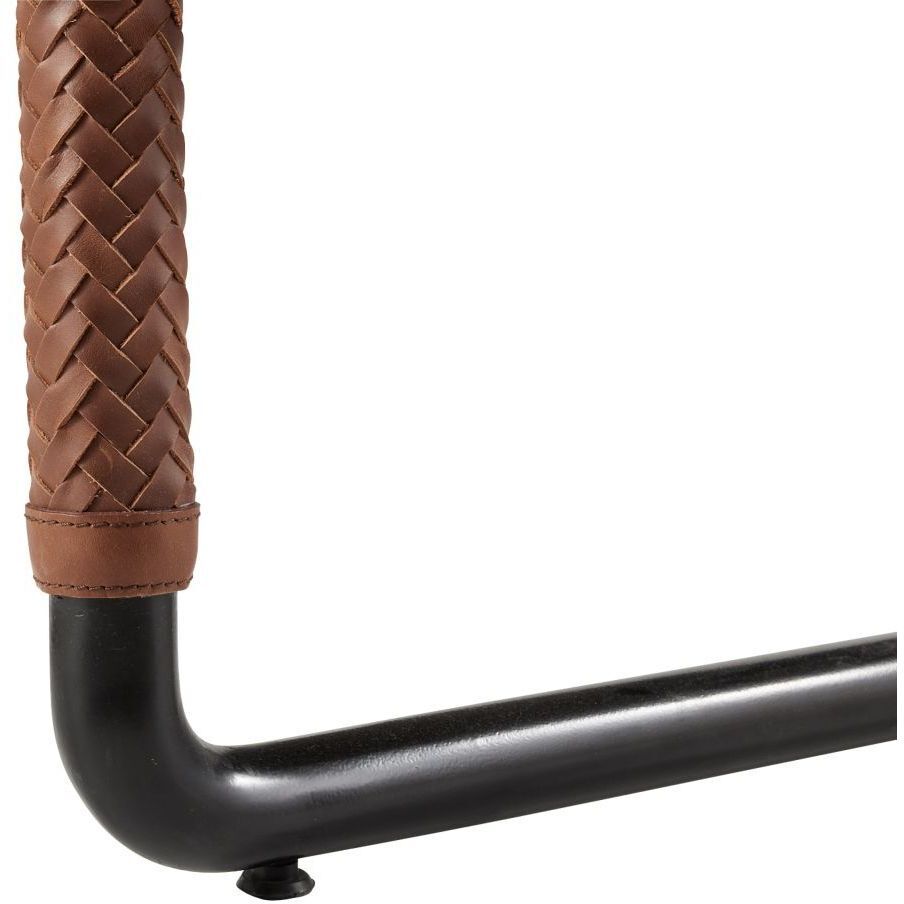 Durham Cognac and Blackened Bronze Chair