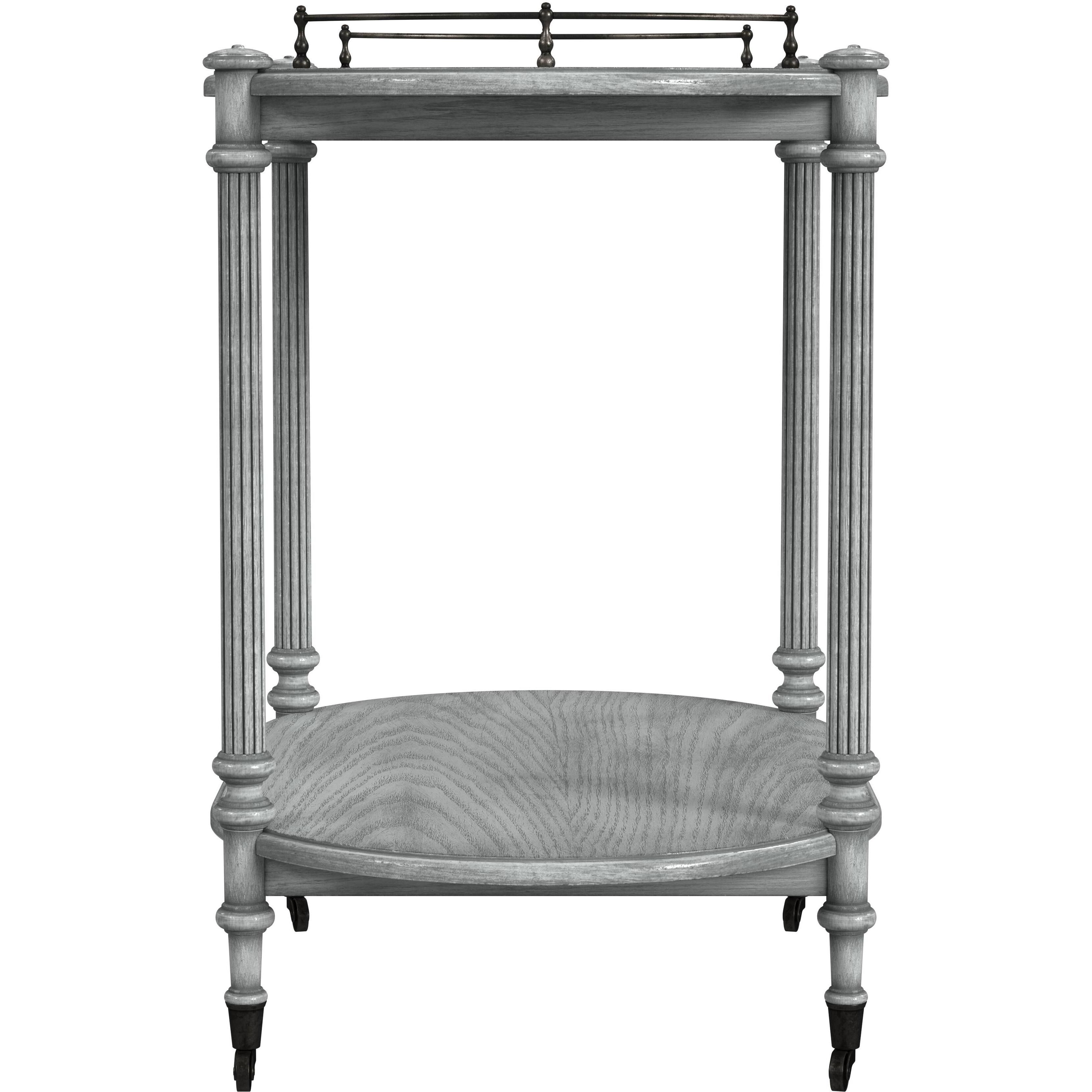 Kathleen 2 Tier Bar Cart in Gray