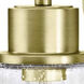 Morvah 1 Light 4.75 inch Brushed Brass Bath Light Wall Light