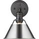 Yep Orwell Vanity Wall Light in Matte Black, Chrome