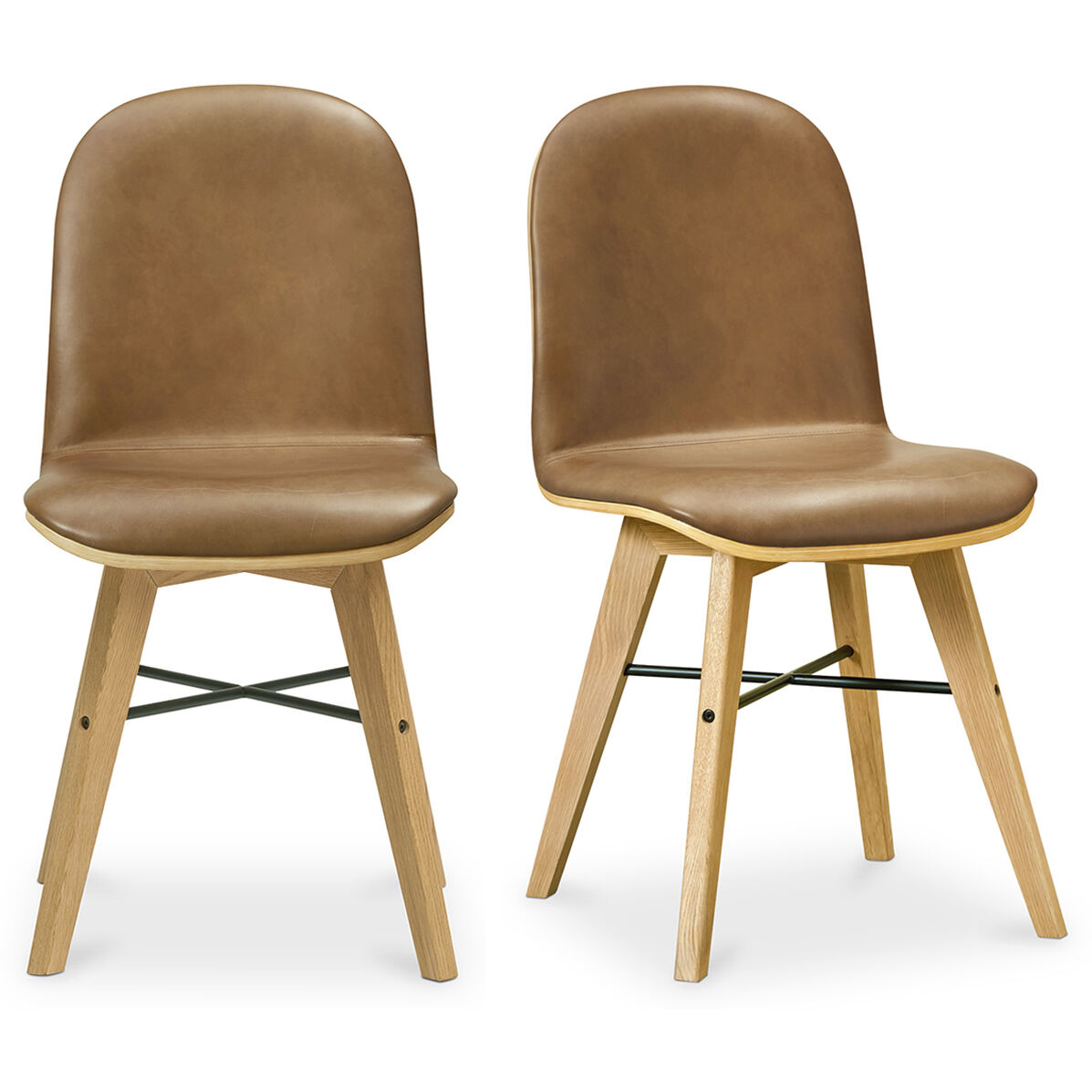 Napoli Brown Dining Chair, Set of 2