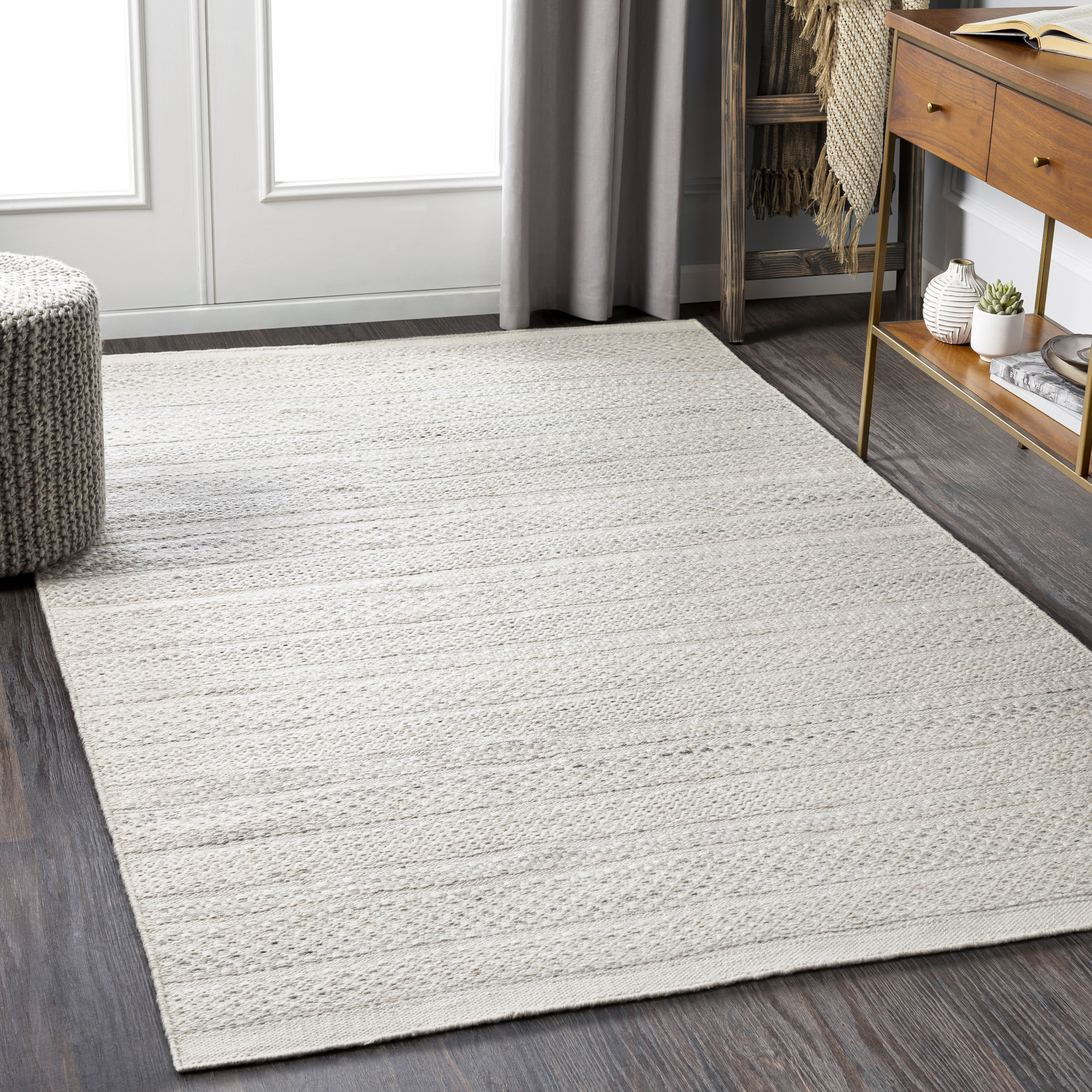 Azalea 90 X 60 inch Charcoal Rug in 5 x 8, Rectangle