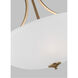 Geary LED 25 inch Satin Brass Pendant Ceiling Light, Large