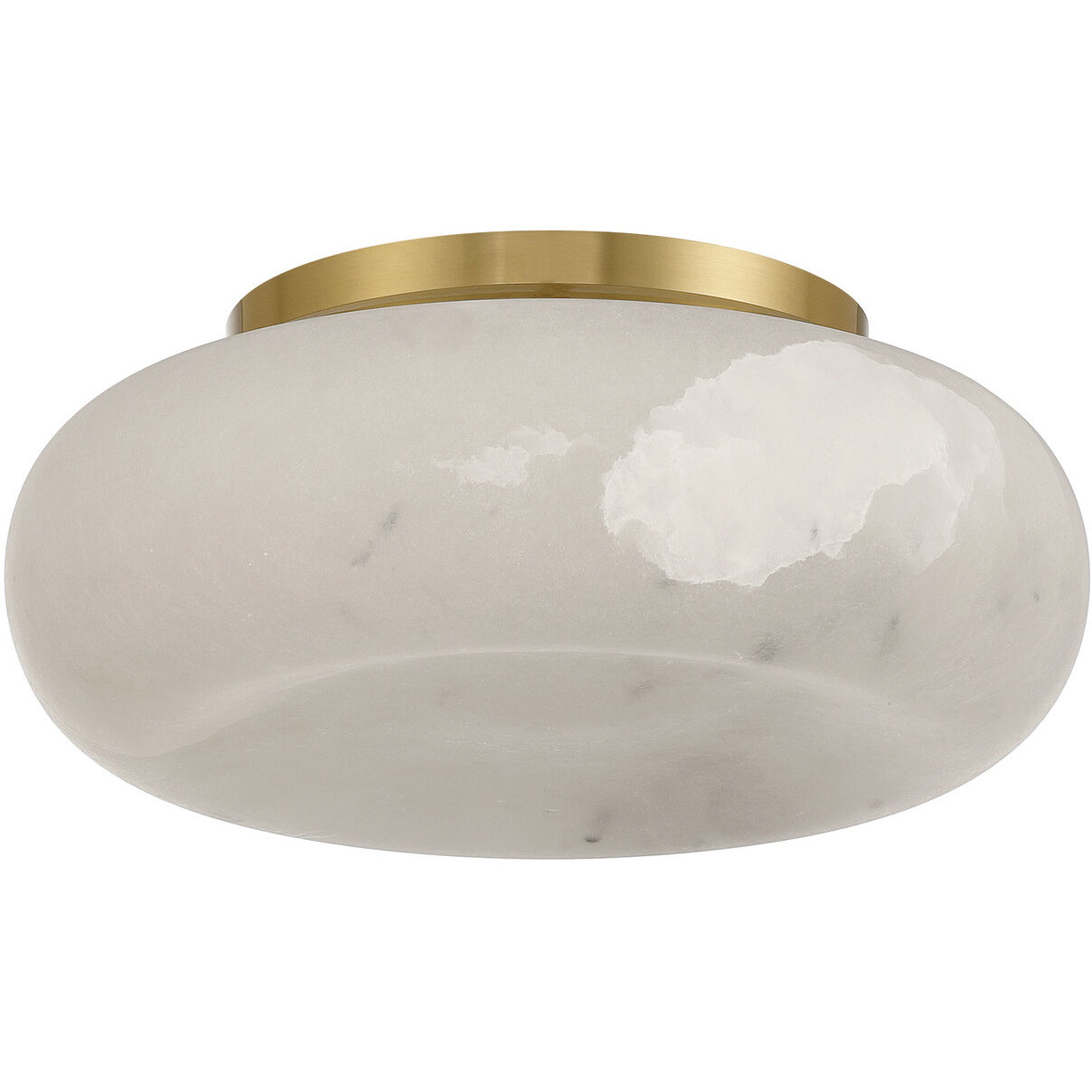 Acme 1 Light 11.75 inch Aged Brass Flush Ceiling Light