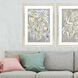 Florals Collection Gray Framed Art