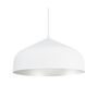 Helena LED 16.88 inch White and Silver Pendant Ceiling Light